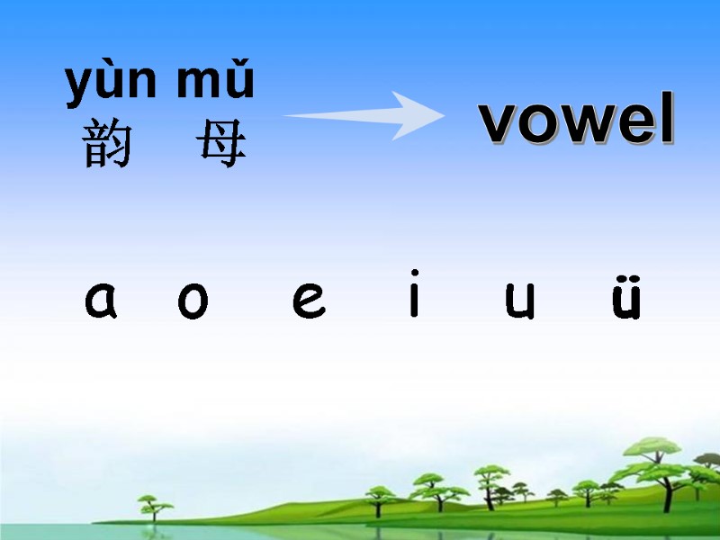 yùn mǔ    韵    母    a